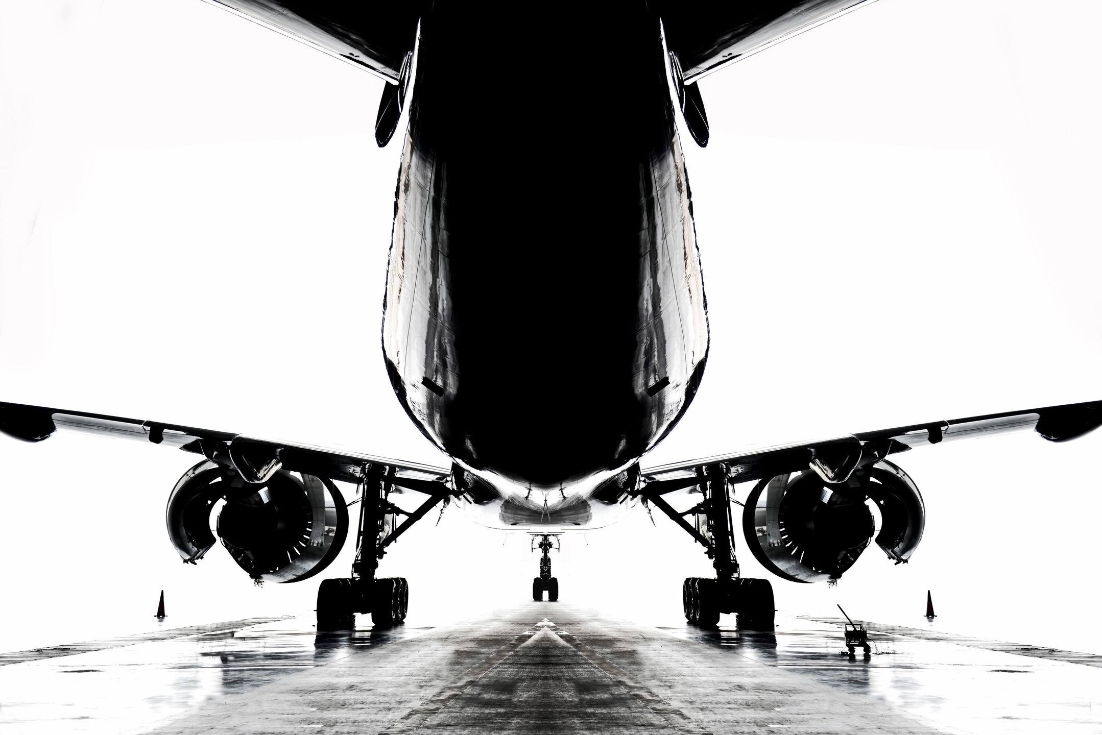 Aircraft viewed from below