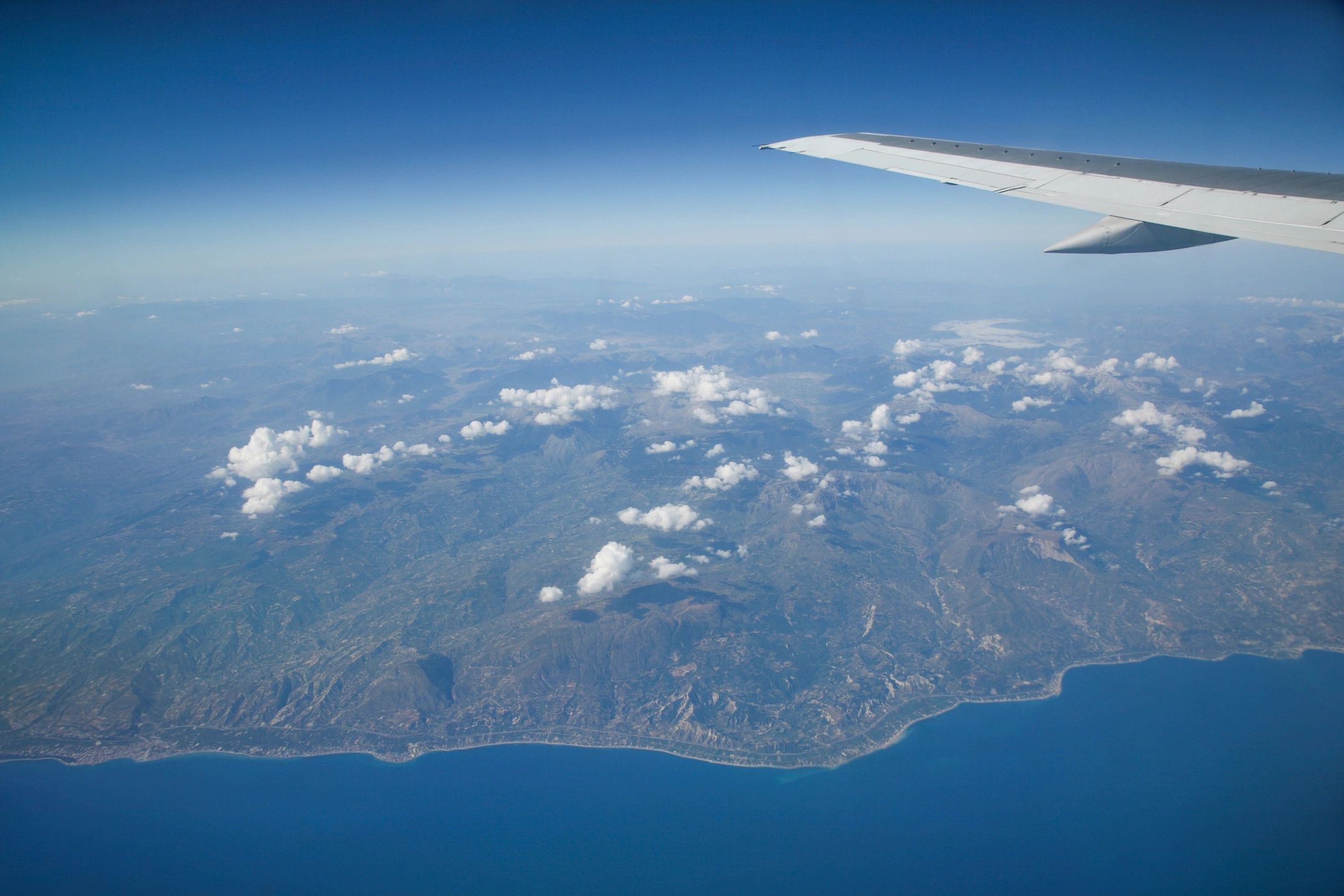 Aerial view representing aerospace industry